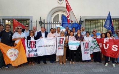Cuatro sindicatos uruguayos reunidos por Uni Américas en solidaridad con trabajadores de Colombia