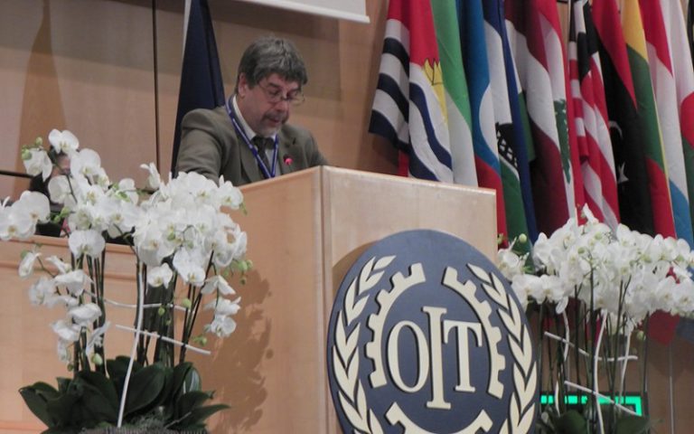 Fernando Gambera en una nueva Conferencia de la OIT