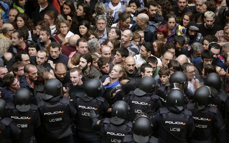 Referéndum en Cataluña y la huelga general