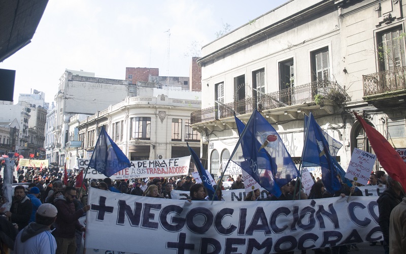 Movimiento sindical en pleno movilizado por Consejos de Salarios