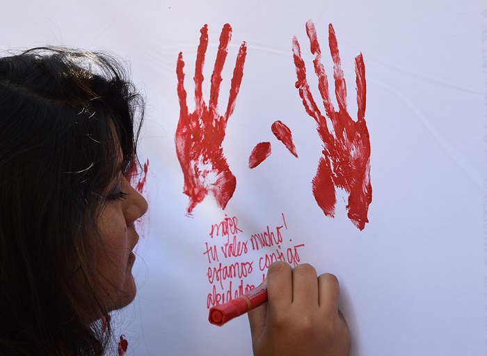 Intervención urbana sobre violencia de género: “Fue muy movilizador”