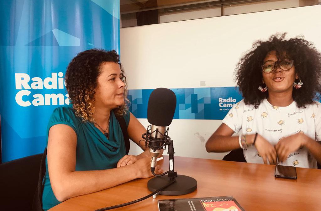 Con Nira Pose y Mikaela Sánchez de Mizangas Mujeres Afrodescendientes