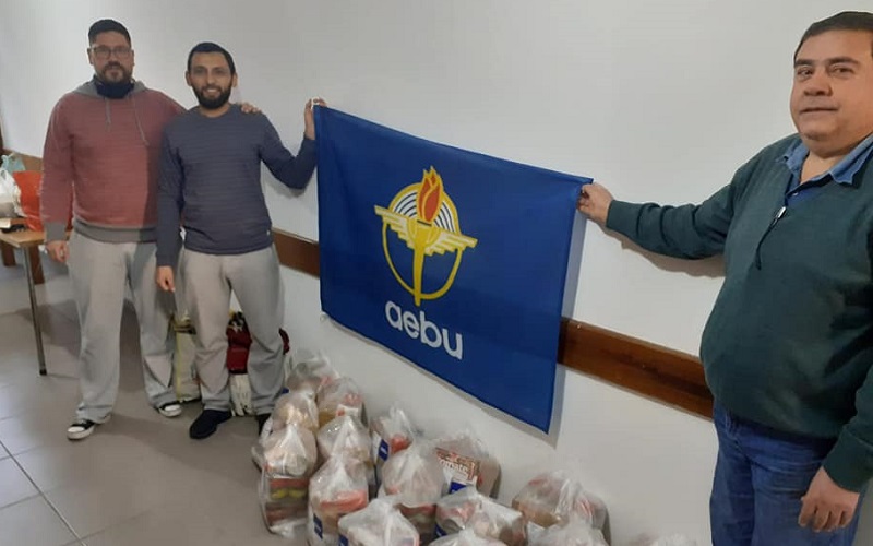 Seccional de AEBU en Rivera sigue en modo solidaridad y prepara nueva campaña