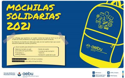 Por sexto año AEBU entregará mochilas solidarias para hijos de afiliados