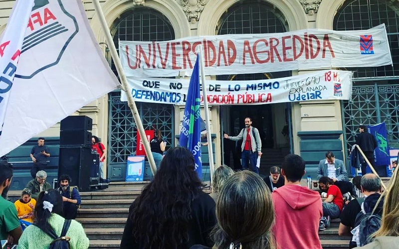 Intergremial Universitaria se movilizó contra los recortes presupuestales