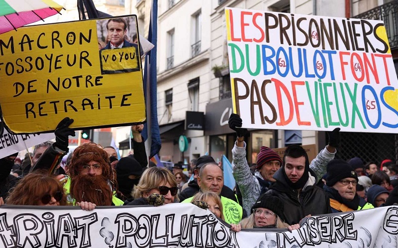 Francia sale a la calle contra reforma que aumenta edad jubilatoria