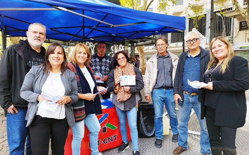 Movida informativa de AEBU llegó al Cordón: «Otra reforma es posible»