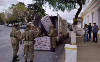 AEBU donó colchones y frazadas al CECOED de Treinta y Tres