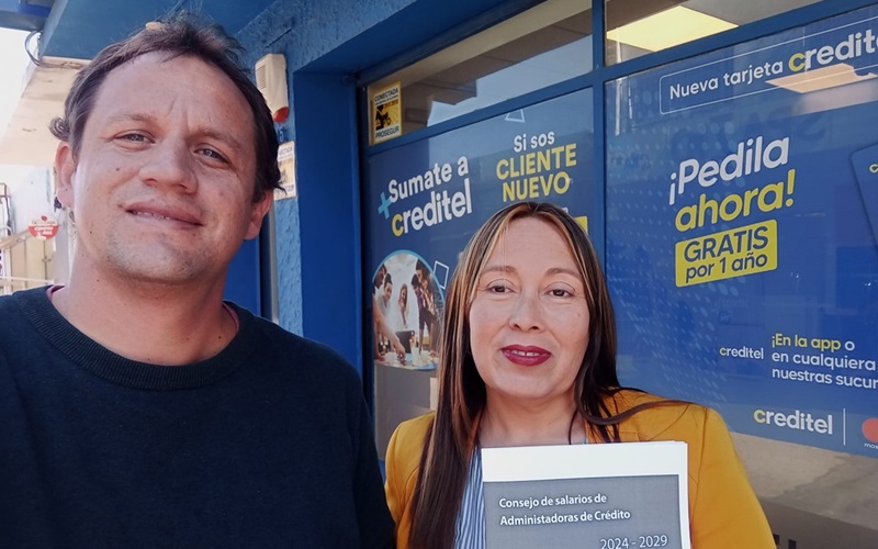 Difundiendo conquistas: AEBU recorrió administradoras de crédito de Canelones