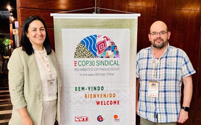 AEBU en la PreCOP Sindical: transición justa y trabajo decente